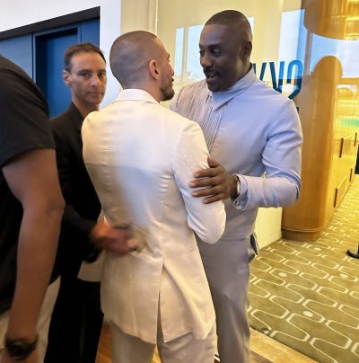 Mohamed with Idris Elba